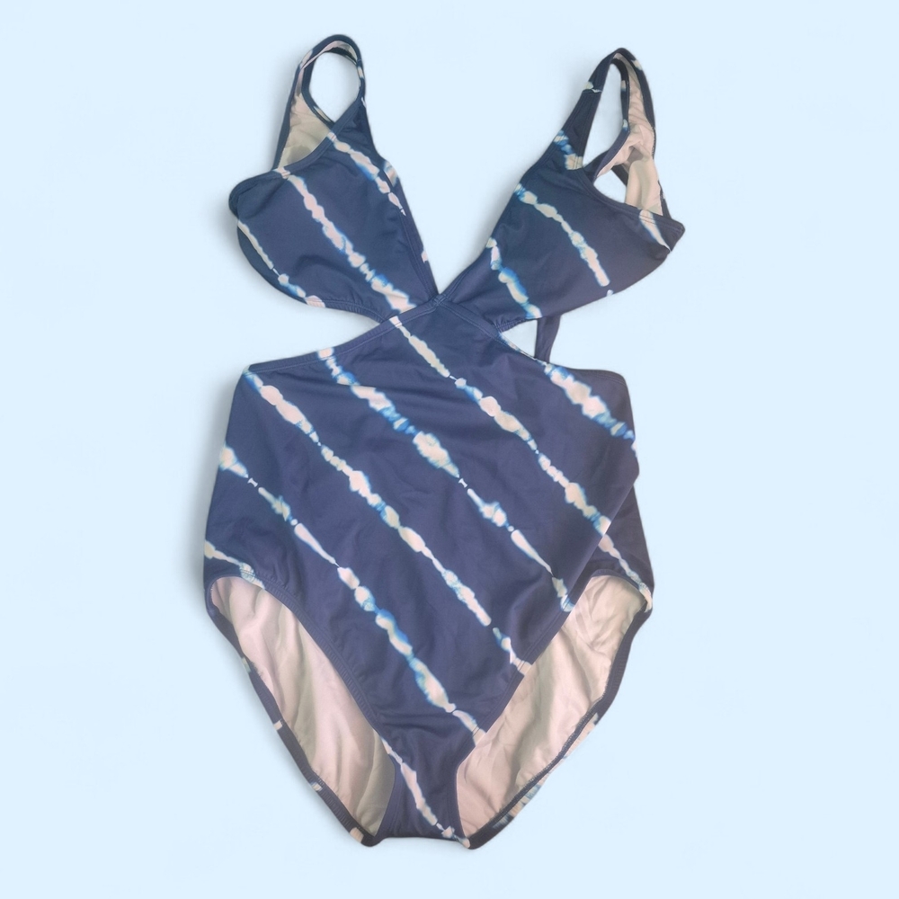 Beach Betty Swimwear Blue Tie-Dye Swimsuit